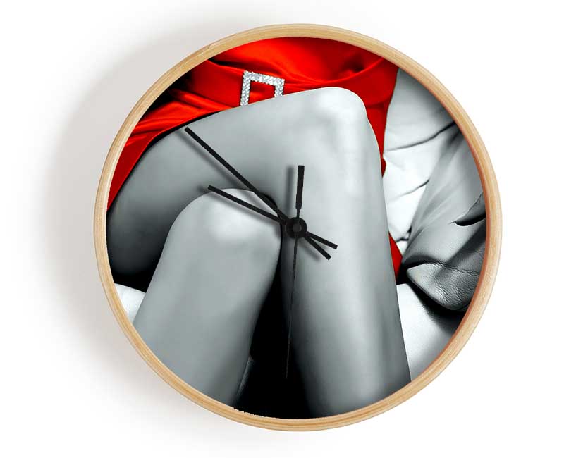 Red Dress Clock - Wallart-Direct UK