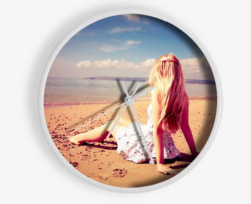 Beach Girl Clock - Wallart-Direct UK