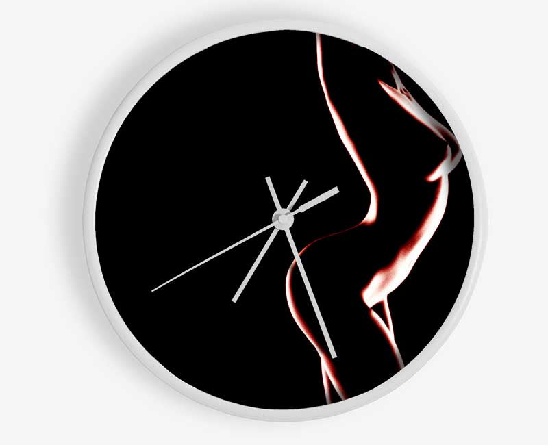 Red Body Clock - Wallart-Direct UK