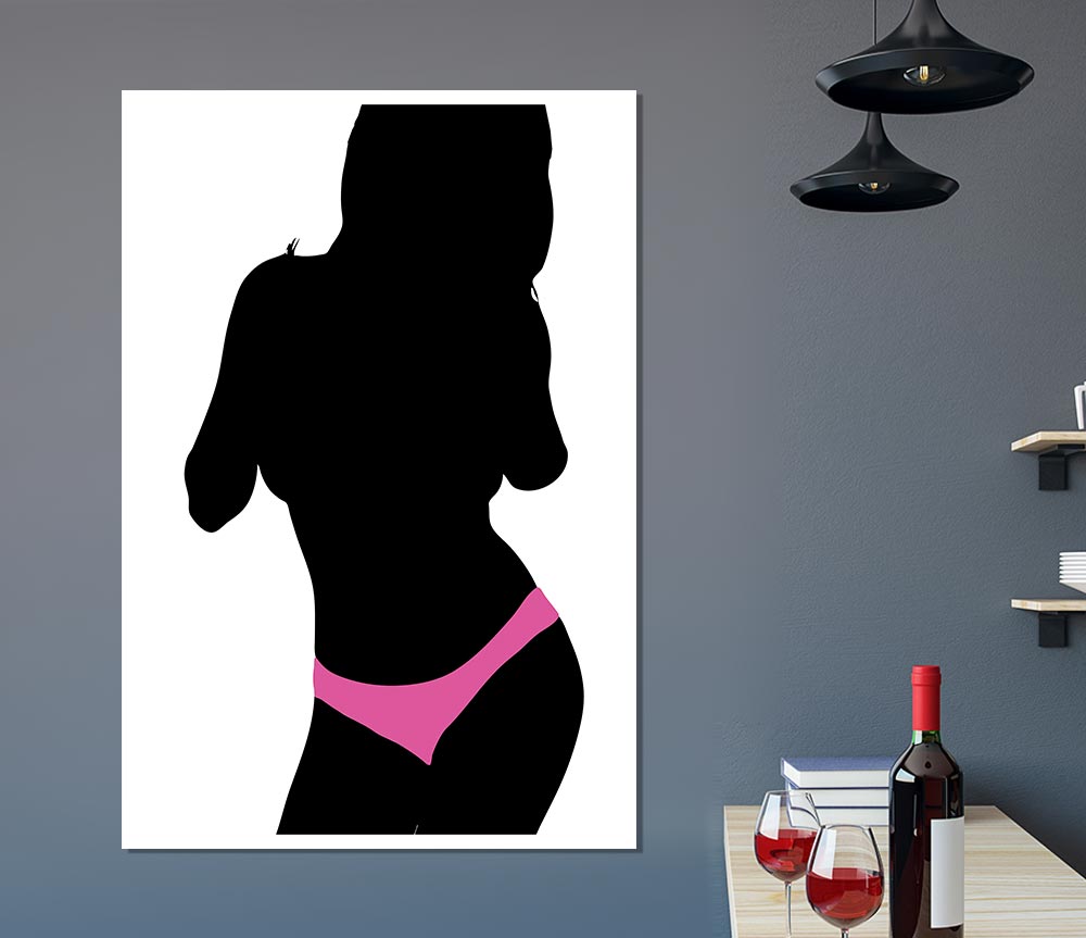 Hot Pink Print Poster Wall Art