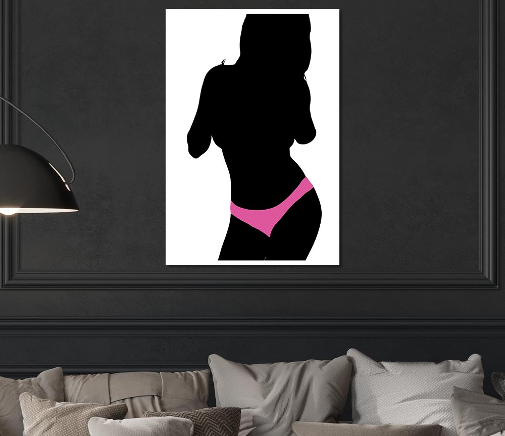 Hot Pink Print Poster Wall Art