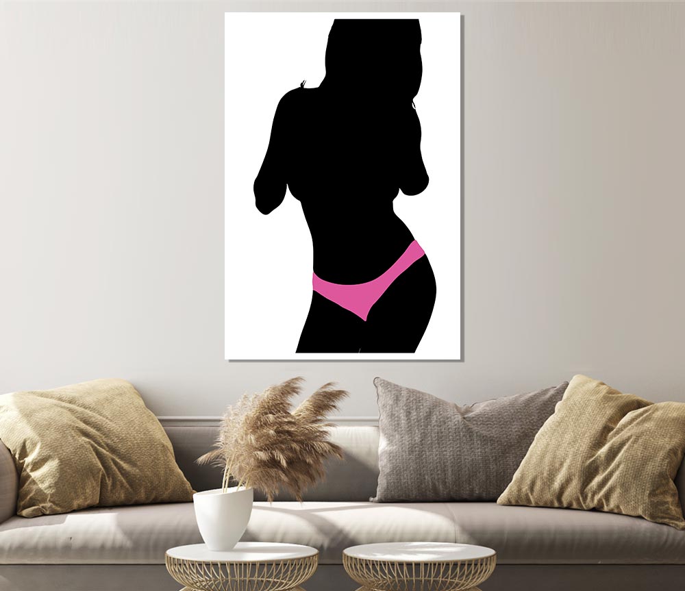 Hot Pink Print Poster Wall Art