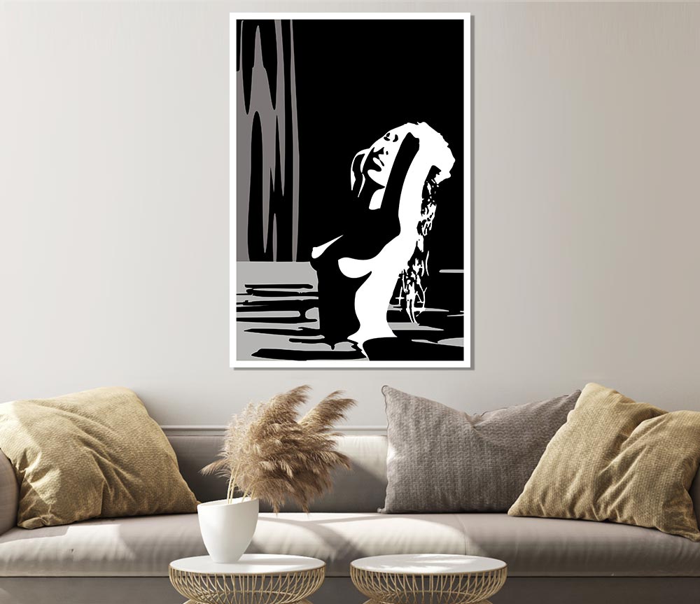 Erotic Waterfall Print Poster Wall Art