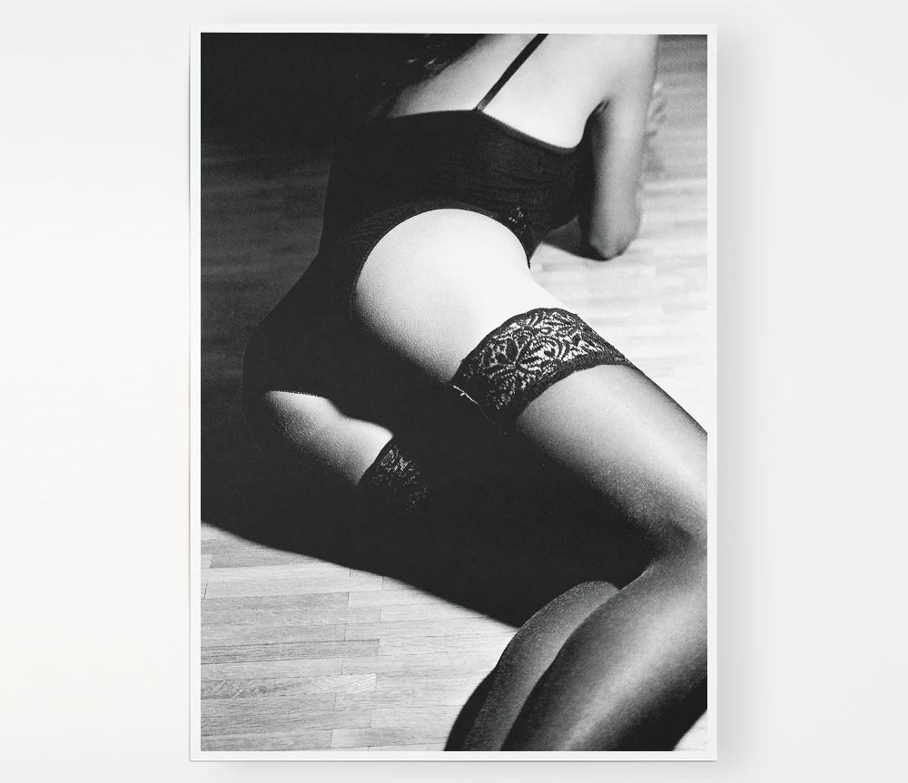 Exotic Female Body Print Poster Wall Art