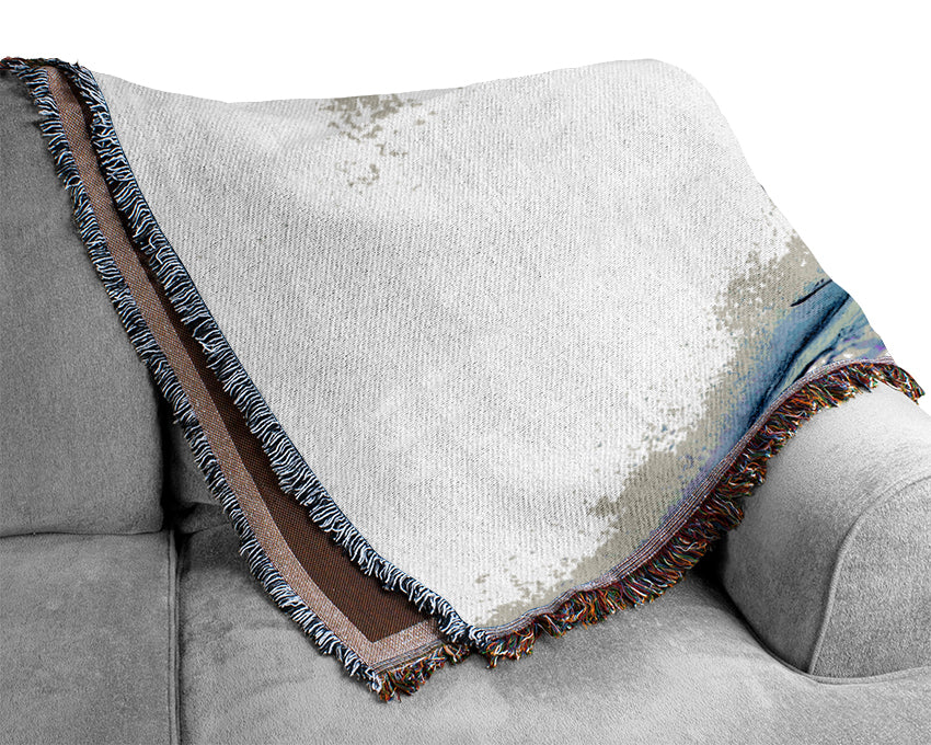 Wave Tunnel Surfer Woven Blanket