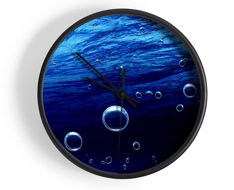 Underwater Bubbles Clock - Wallart-Direct UK