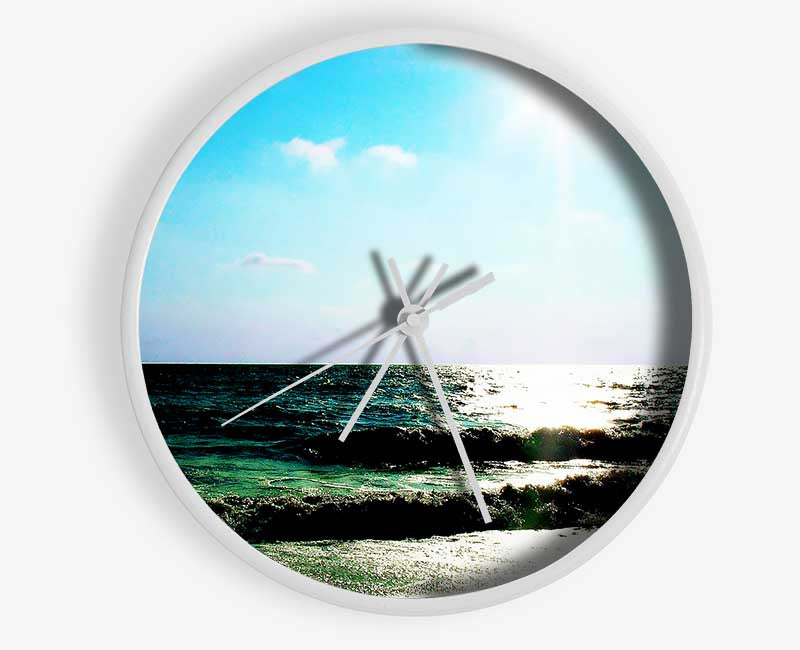 The Waves Of The Ocean Clock - Wallart-Direct UK