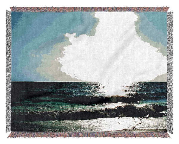 The Waves Of The Ocean Woven Blanket