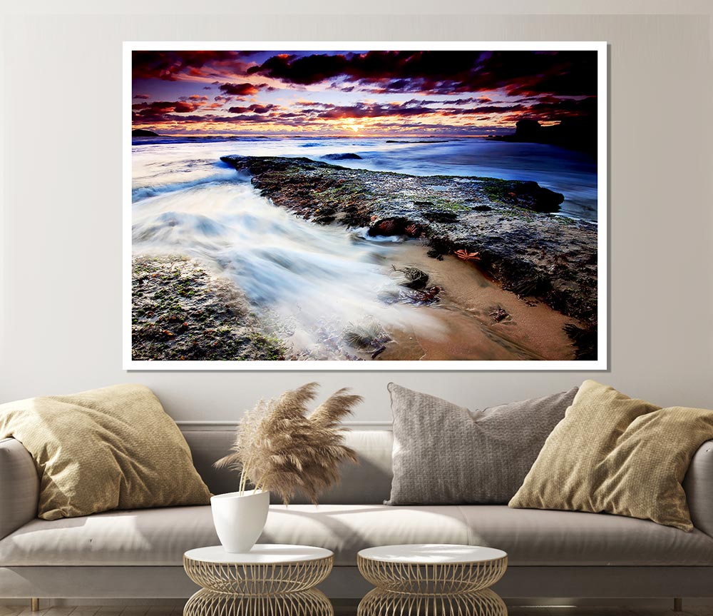 The Swell Of The Ocean Print Poster Wall Art