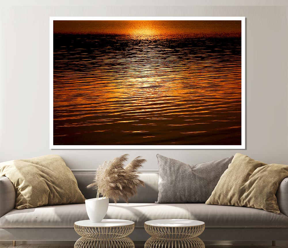 The Oceans Light Print Poster Wall Art