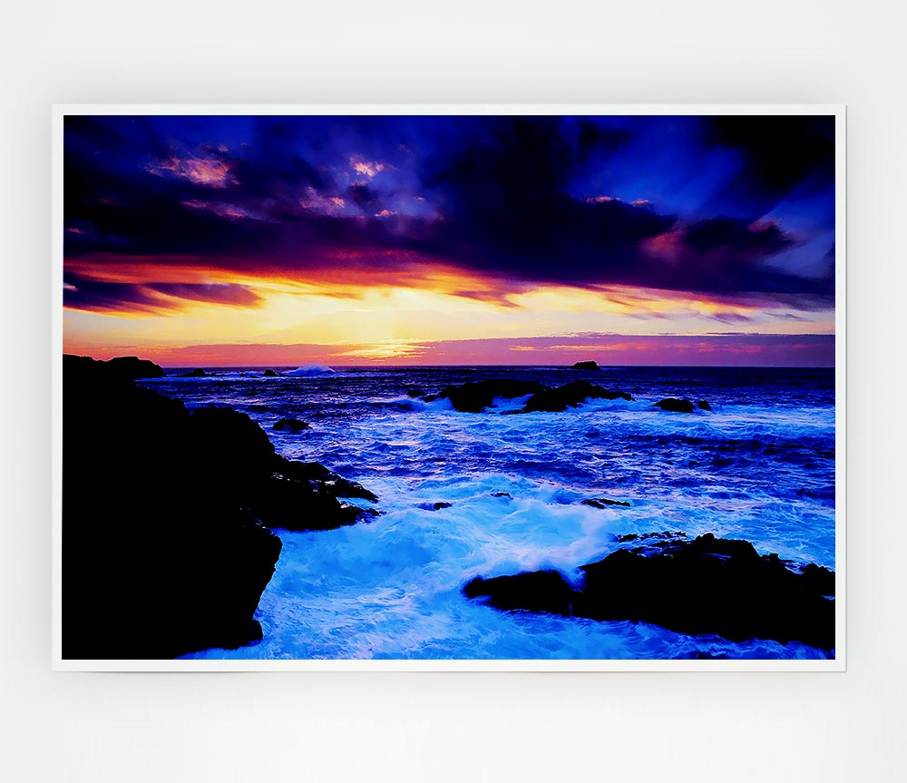 The Oceans Ebb Print Poster Wall Art