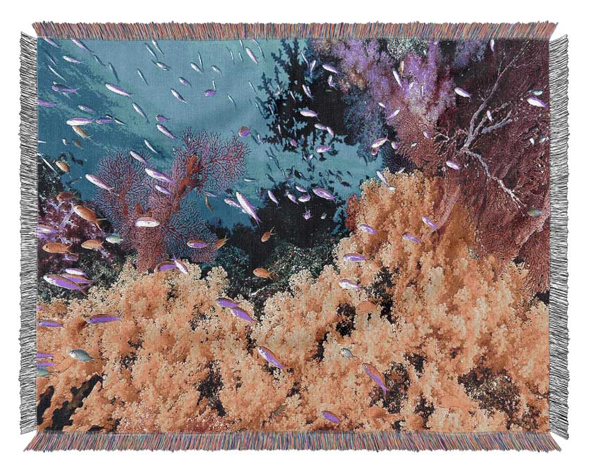 The Oceans Colour Woven Blanket