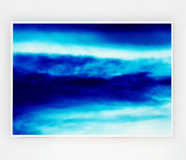 The Blue Mist Print Poster Wall Art