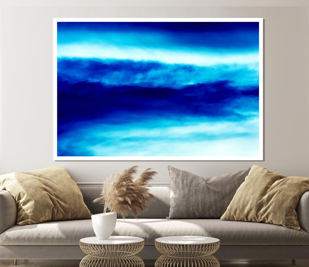 The Blue Mist Print Poster Wall Art