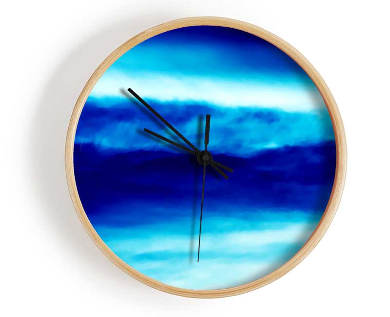 The Blue Mist Clock - Wallart-Direct UK