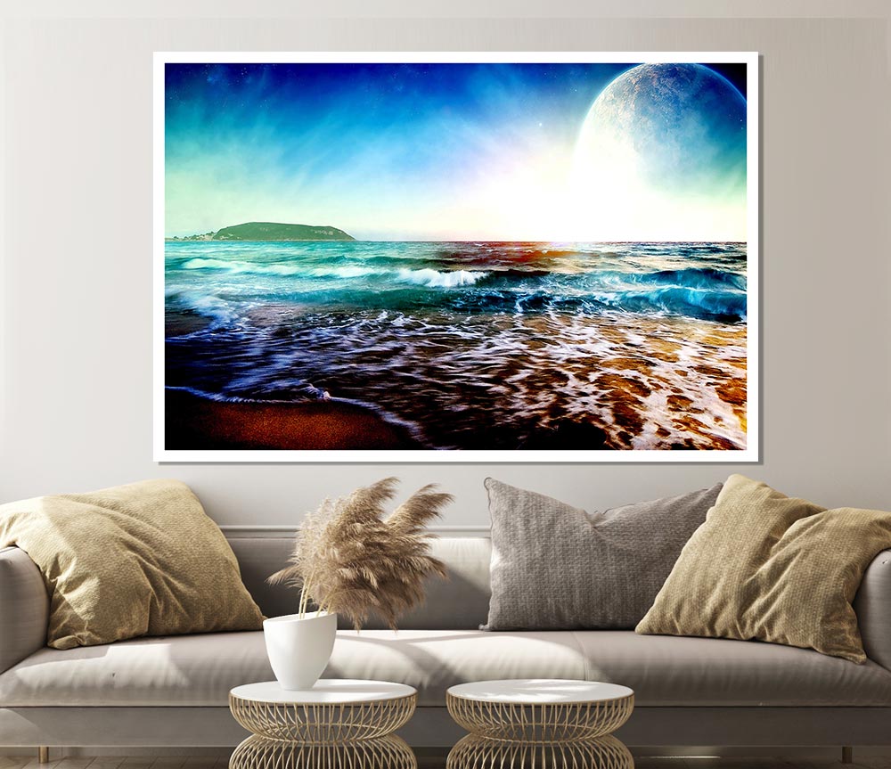 The Beach Planet Print Poster Wall Art