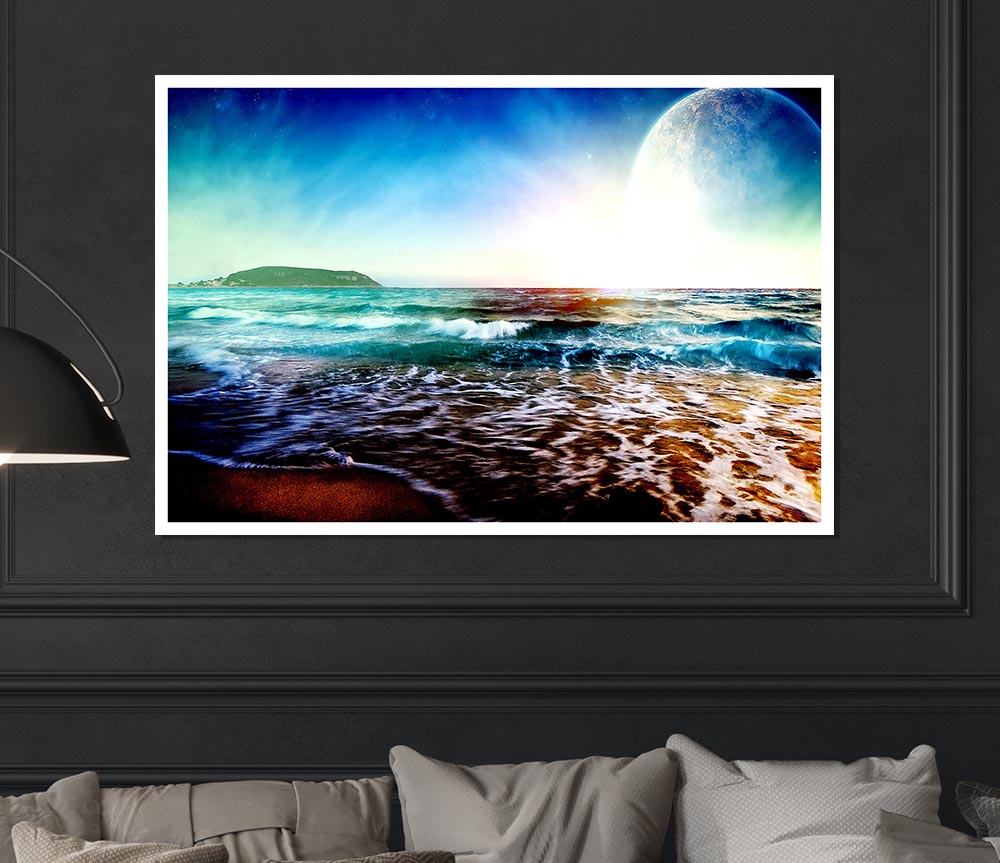 The Beach Planet Print Poster Wall Art