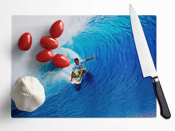 Surfers Tunnel Glass Chopping Board