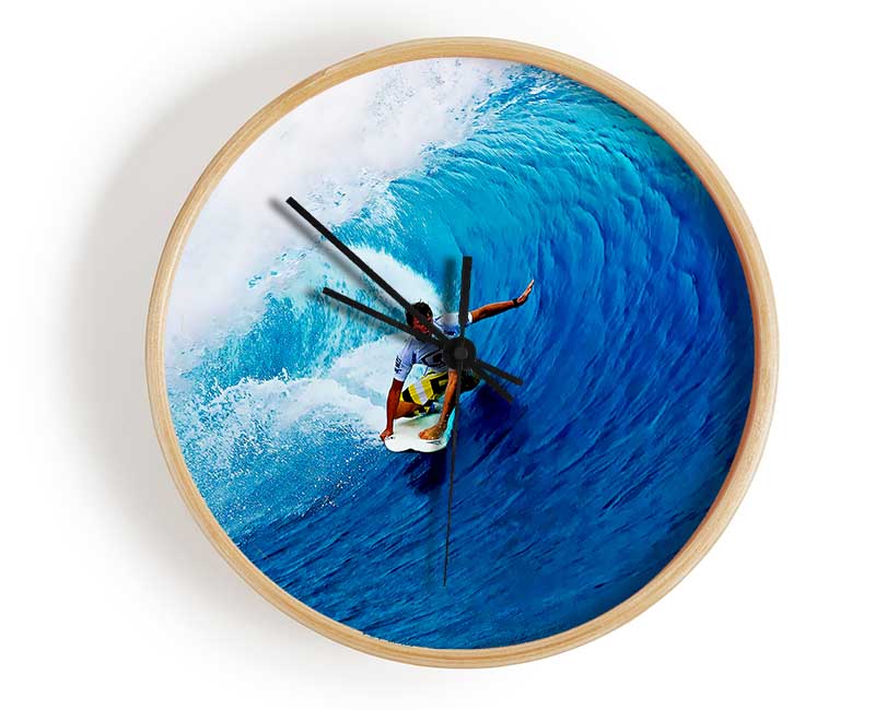 Surfers Tunnel Clock - Wallart-Direct UK