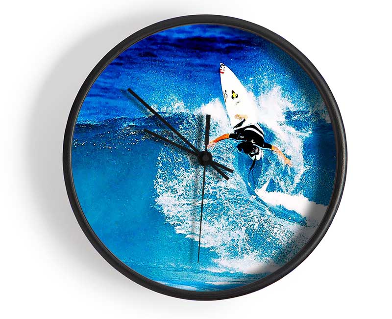 Surfer Twist Clock - Wallart-Direct UK