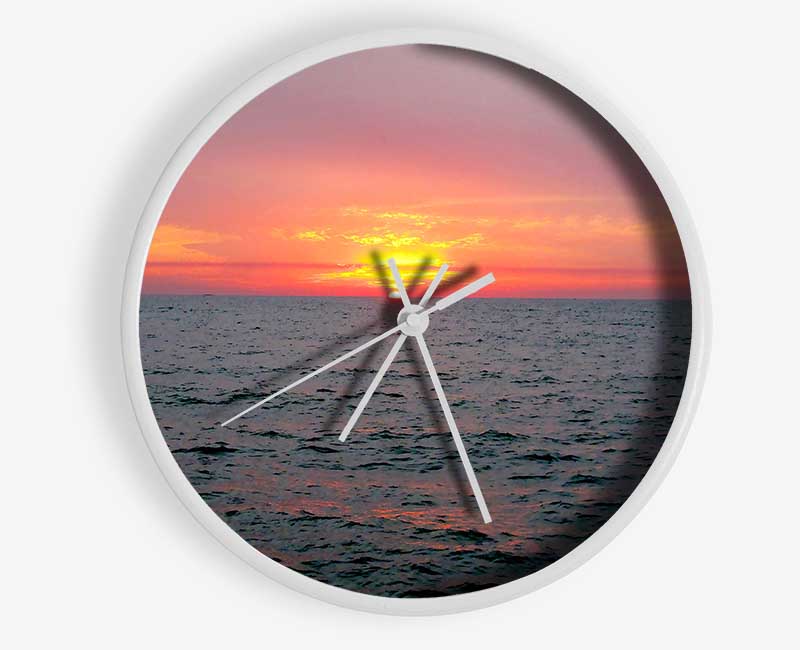 Sunset Florida Clock - Wallart-Direct UK