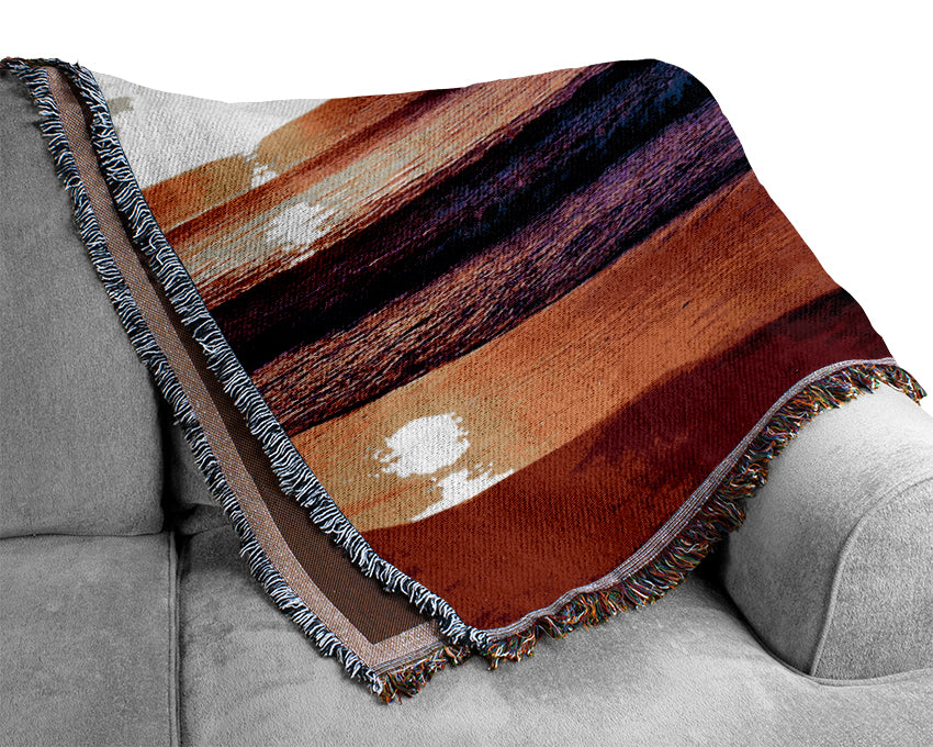 Rainbow Ocean Sunset Woven Blanket