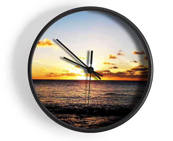 Ocean Daybreak Clock - Wallart-Direct UK