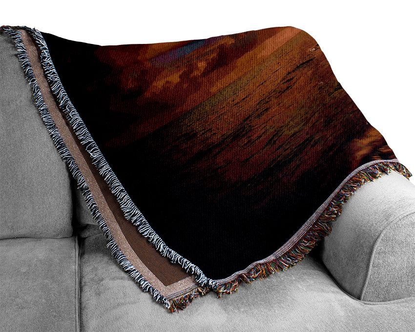 Maldivian Sunset Woven Blanket