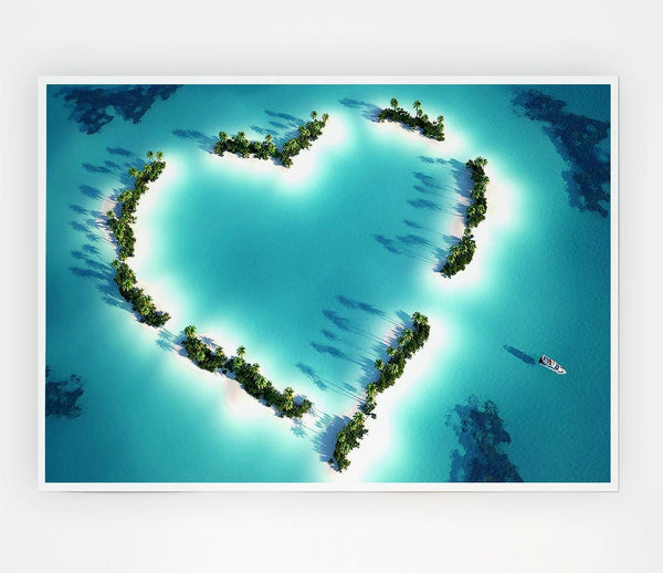 Love Island Print Poster Wall Art