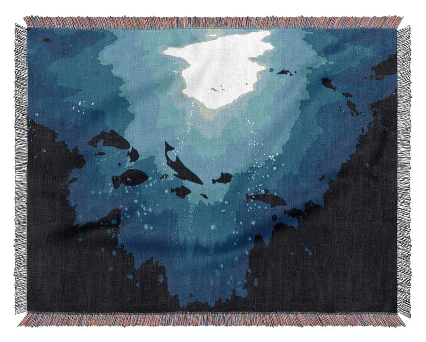 Life Under The Ocean Woven Blanket