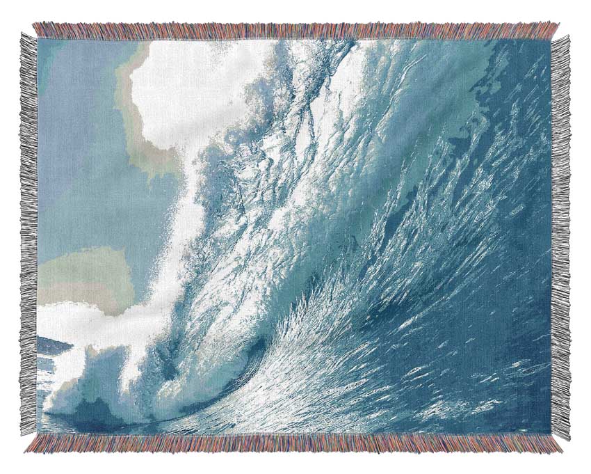 Crystal Ocean Wave Woven Blanket