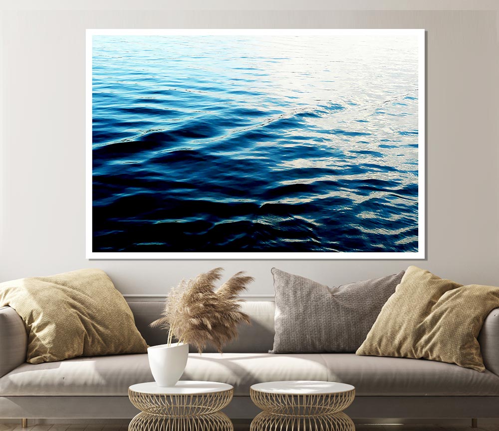 Just The Ocean Print Poster Wall Art