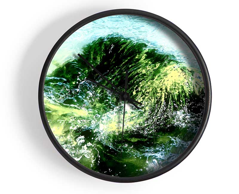 Green Water Movement Clock - Wallart-Direct UK