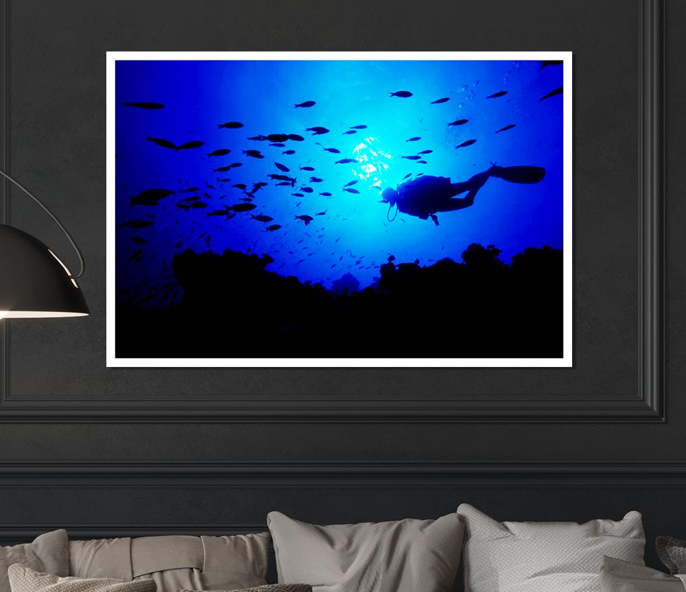 Divers City Print Poster Wall Art