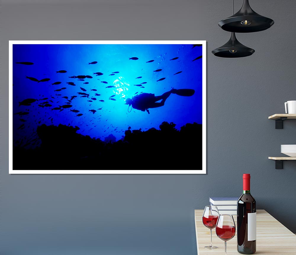 Divers City Print Poster Wall Art