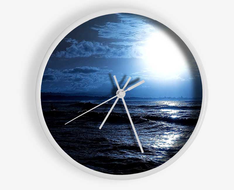 Dark Day At Sea Clock - Wallart-Direct UK