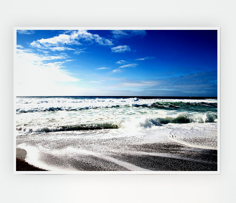 Cool Beach Print Poster Wall Art