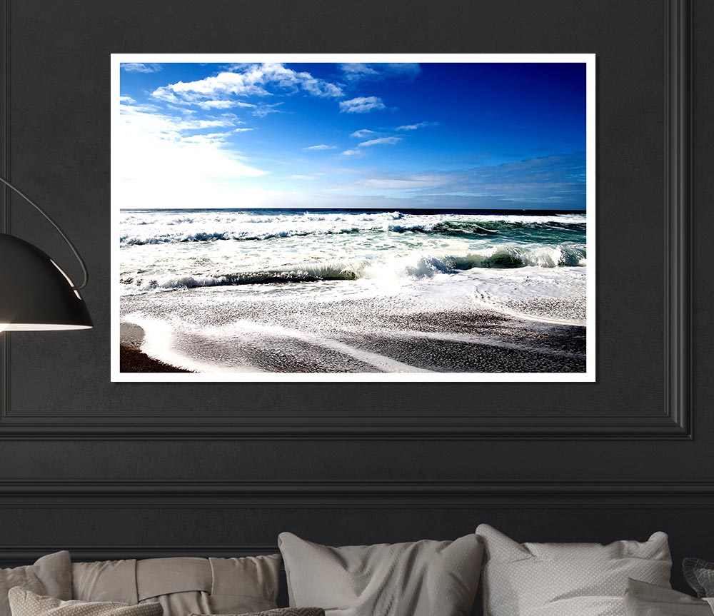 Cool Beach Print Poster Wall Art