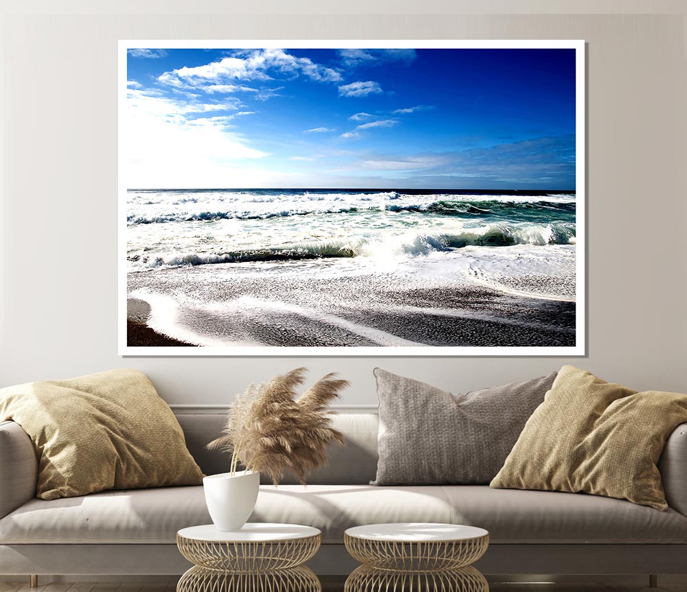 Cool Beach Print Poster Wall Art