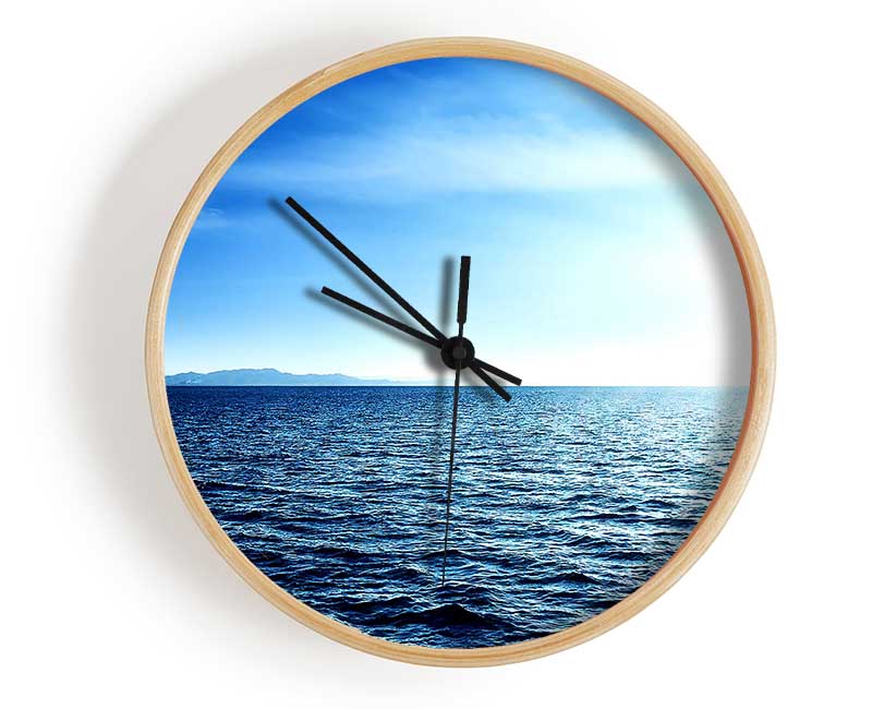 Blue Sea Clock - Wallart-Direct UK