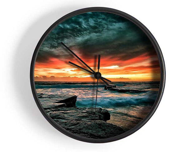 Just After The Storm At Sea Clock - Wallart-Direct UK