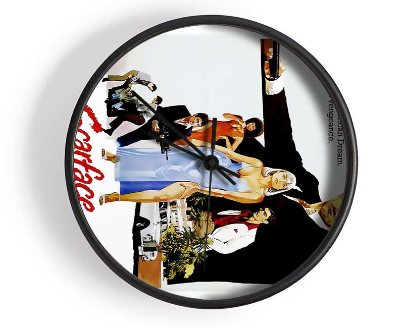 Al Pacino Scarface Clock - Wallart-Direct UK