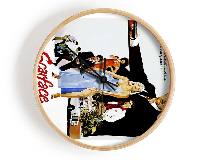 Al Pacino Scarface Clock - Wallart-Direct UK