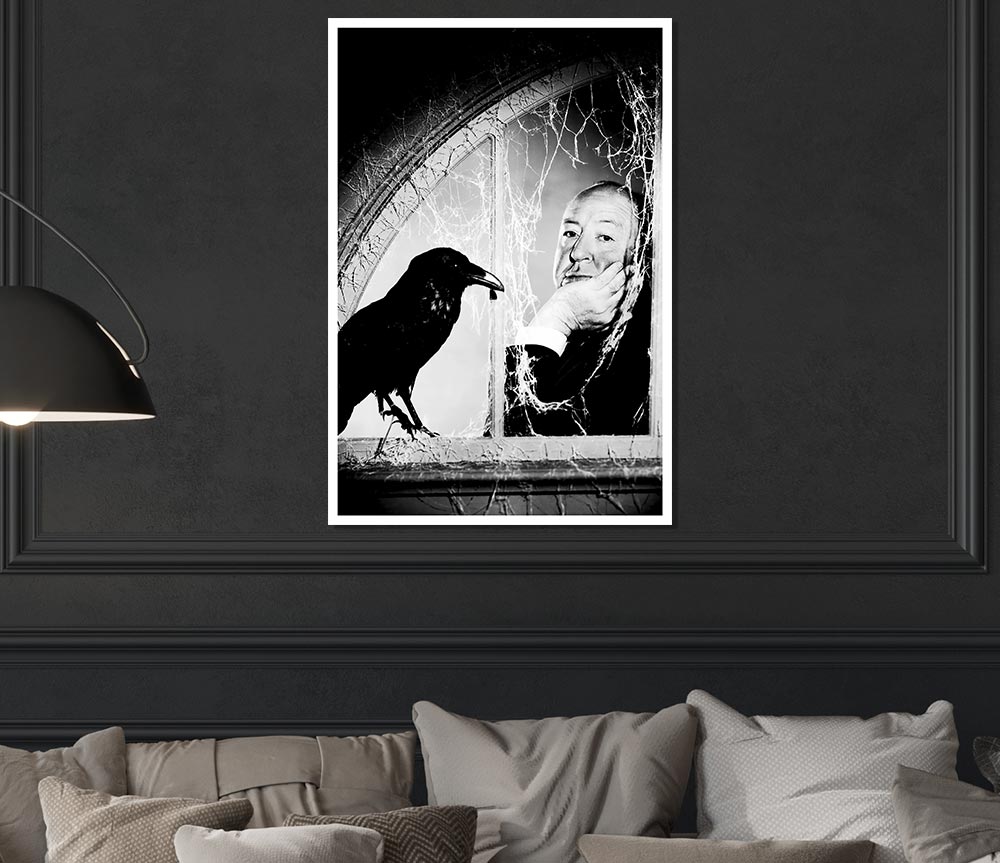 Alfred Hitchcock The Birds Print Poster Wall Art