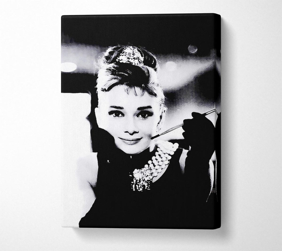 Picture of Audrey Hepburn Breakfast At Tiffanys Canvas Print Wall Art