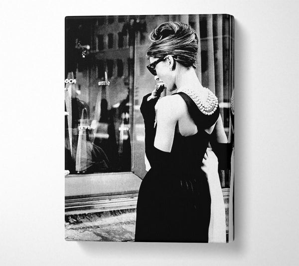 Picture of Audrey Hepburn Window Delight Canvas Print Wall Art