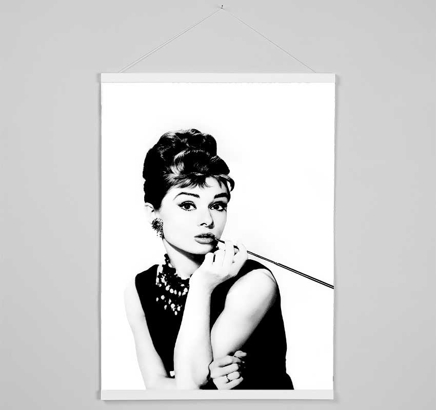 Audrey Hepburn Cigarette Hanging Poster - Wallart-Direct UK