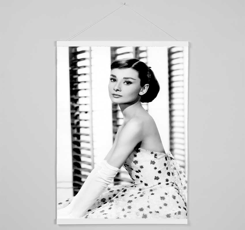 Audrey Hepburn Style Hanging Poster - Wallart-Direct UK