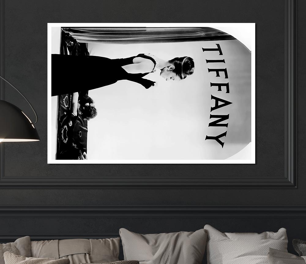 Audrey Hepburn Tiffanys Window Print Poster Wall Art