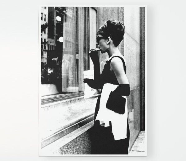 Audrey Hepburn Window Shopping Print Poster Wall Art